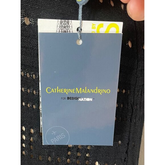 Catherine Malandrino For DesigNation Black XS V-Neck Knit Dress NWT sexy v-neck - Picture 2 of 9